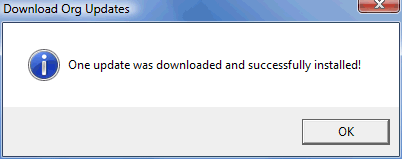 One Update Downloaded Dialog