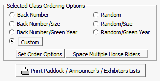 Ordering Options