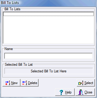 Bill To Lists 1 Dialog